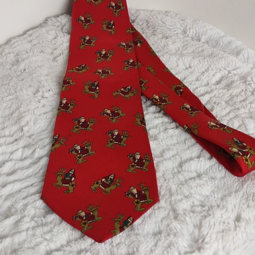 Christmas "St.Nick" Men's Silk Neck Tie